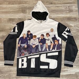 BTS Hoodie Sweatshirt Images on Front and Back Sz XXL